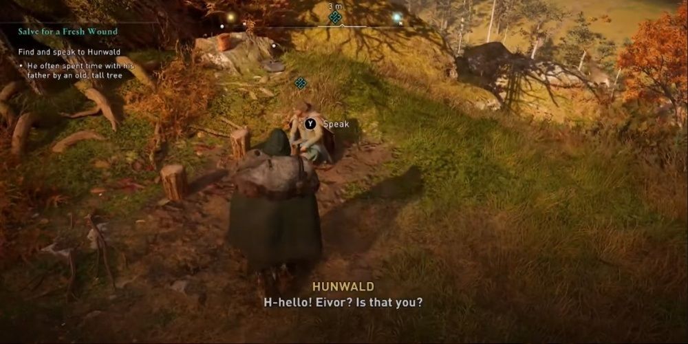 Assassin's Creed Valhalla Finding Hunwald As He Is Grieving