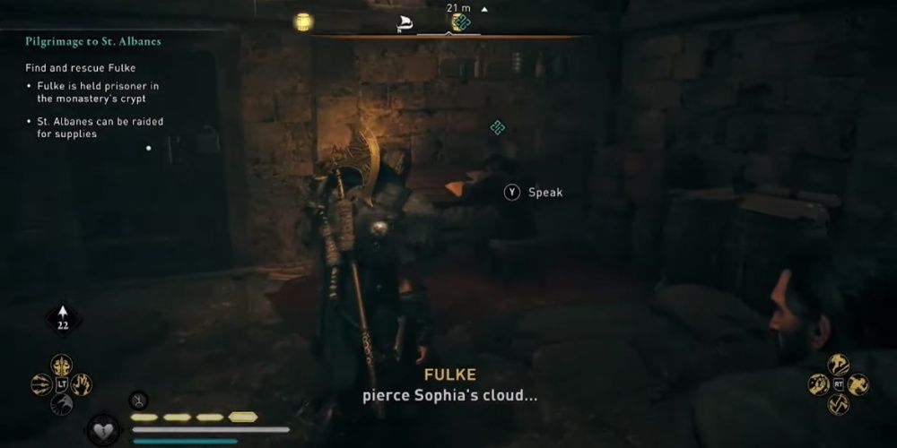 Assassins Creed Valhalla Fulke As A Captive In St Albanes