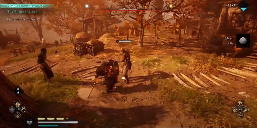 Assassin's Creed Valhalla Killing Attackers On The Estate