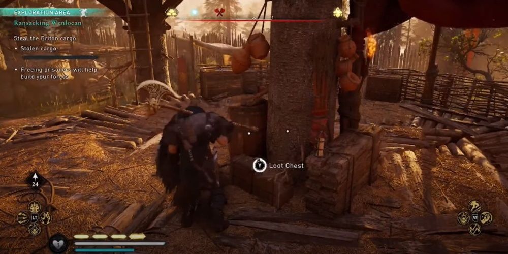 Assassins Creed Valhalla Looting A Small Chest
