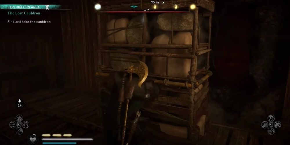 Assassin's Creed Valhalla Moving An Obstacle In The Cauldron Area