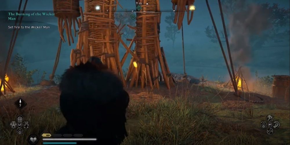 Assassin's Creed Valhalla Setting Fire To The Wicker Man