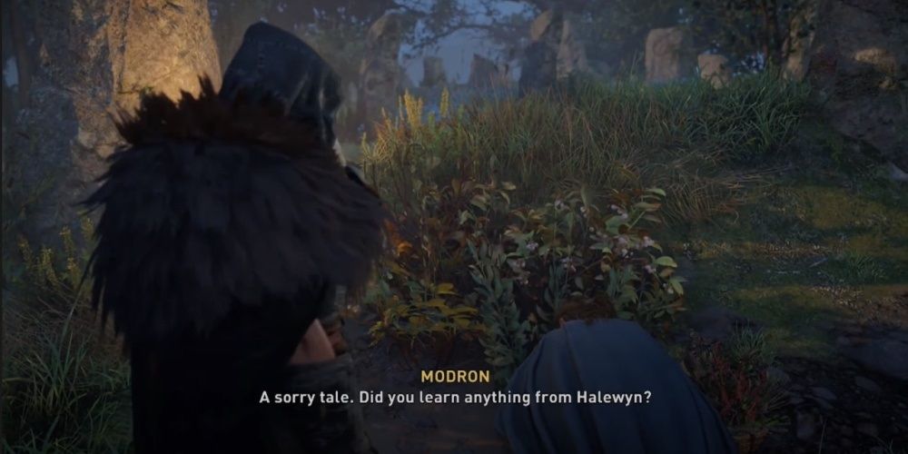 Assassin's Creed Valhalla Talking To Modron As The Mari Lwyd