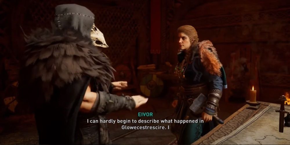 Assassin's Creed Valhalla Telling Randvi About Glowecestrescire