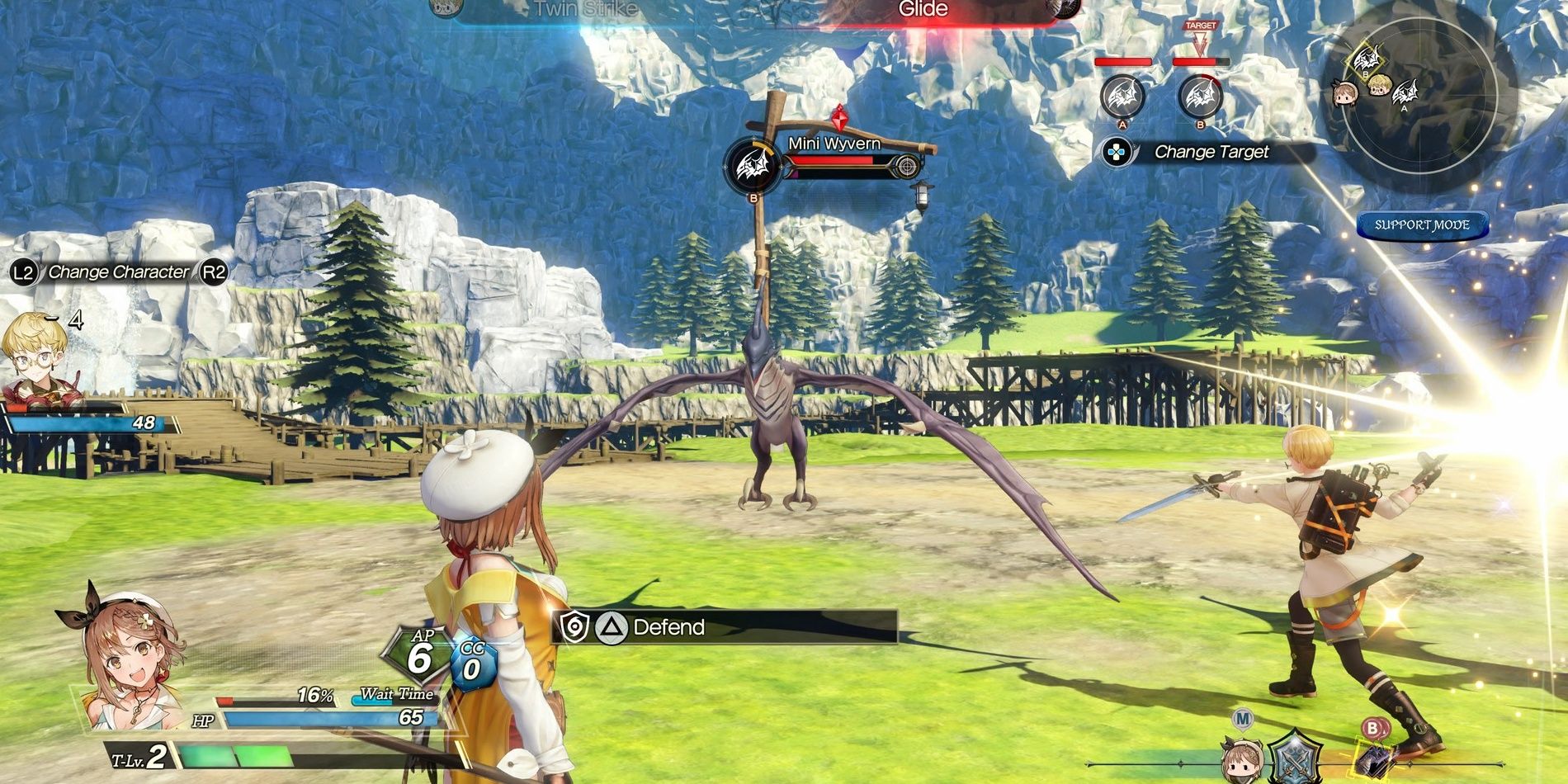Switching the enemy target in Atelier Ryza 2