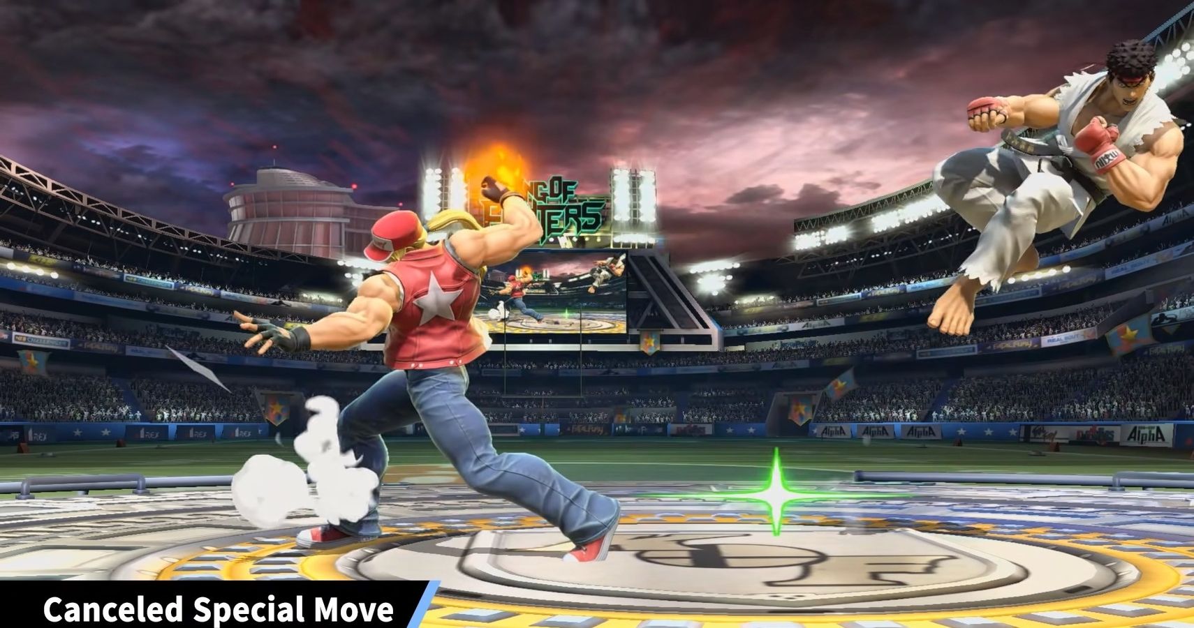 King of Fighters' Terry Bogard attack cancelling Super Smash Bros. Ultimate