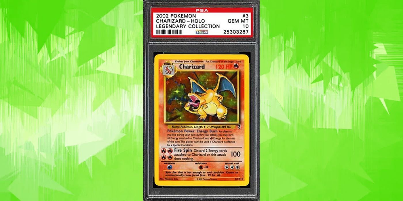 charizard pokemon trading card holo legendary