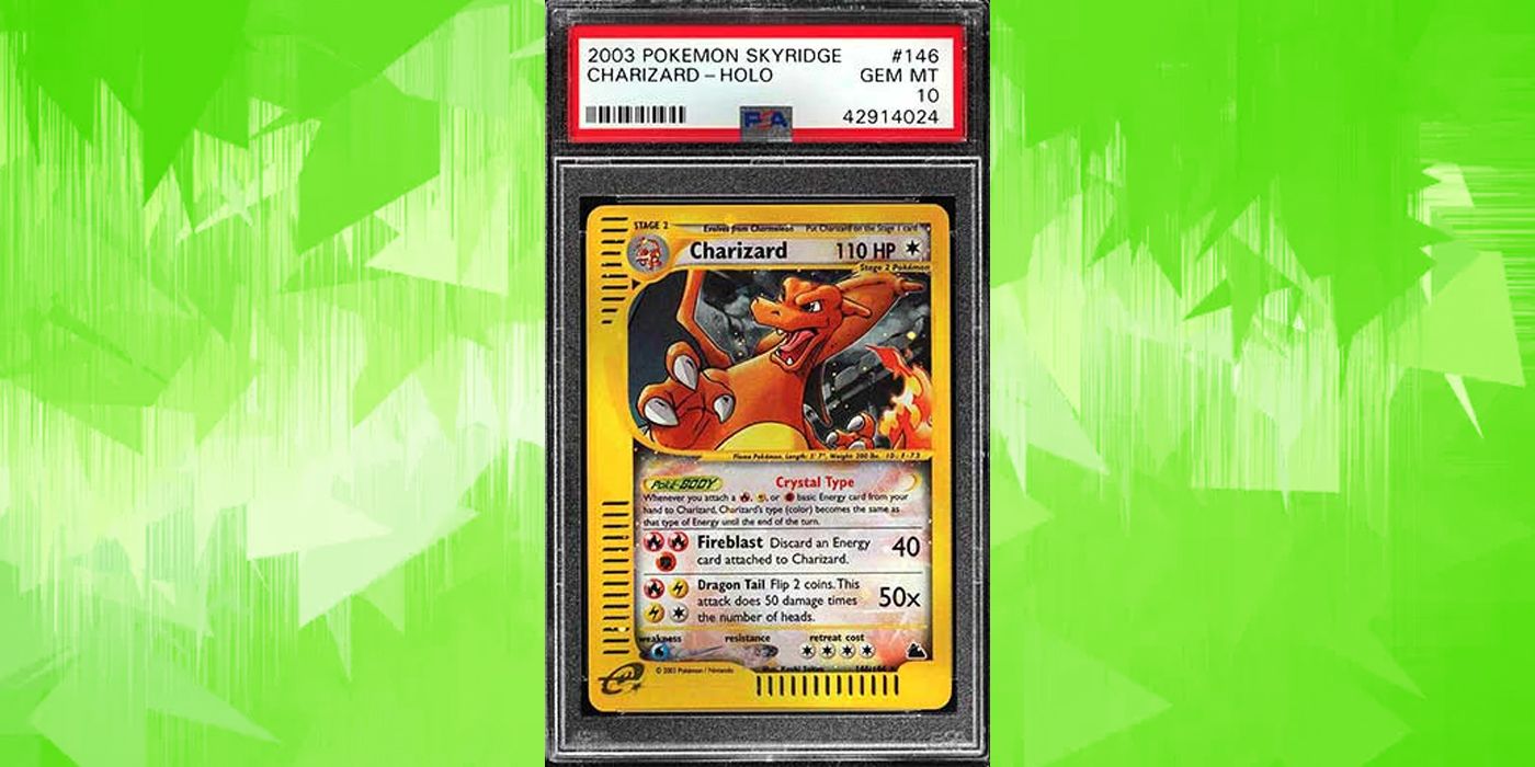 charizard pokemon trading card skyrdige