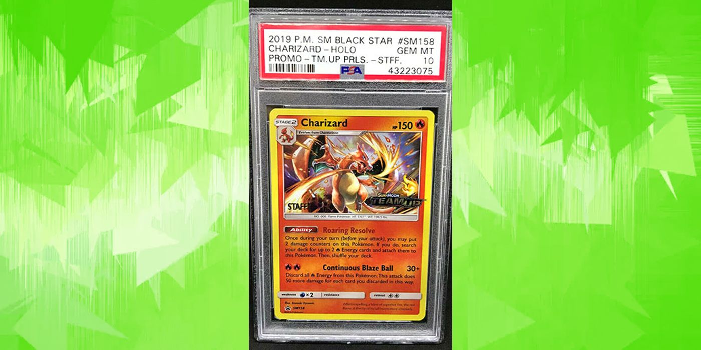 charizard pokemon trading card black star