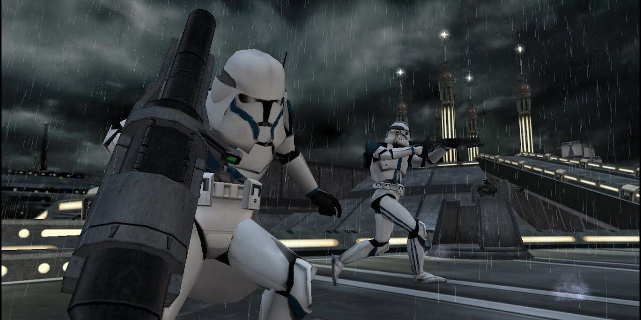 Clone troopers on kamino in Star Wars Battlefront 2