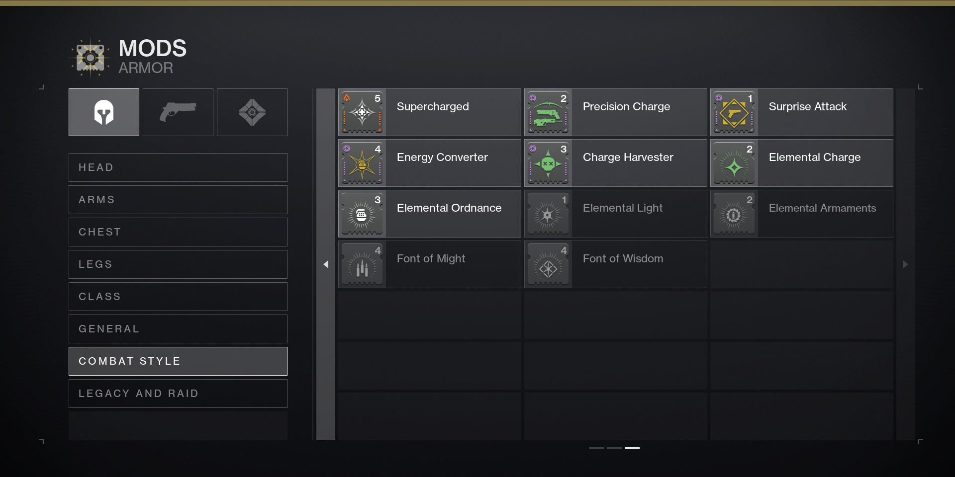 Destiny 2 All Elemental Well Mods