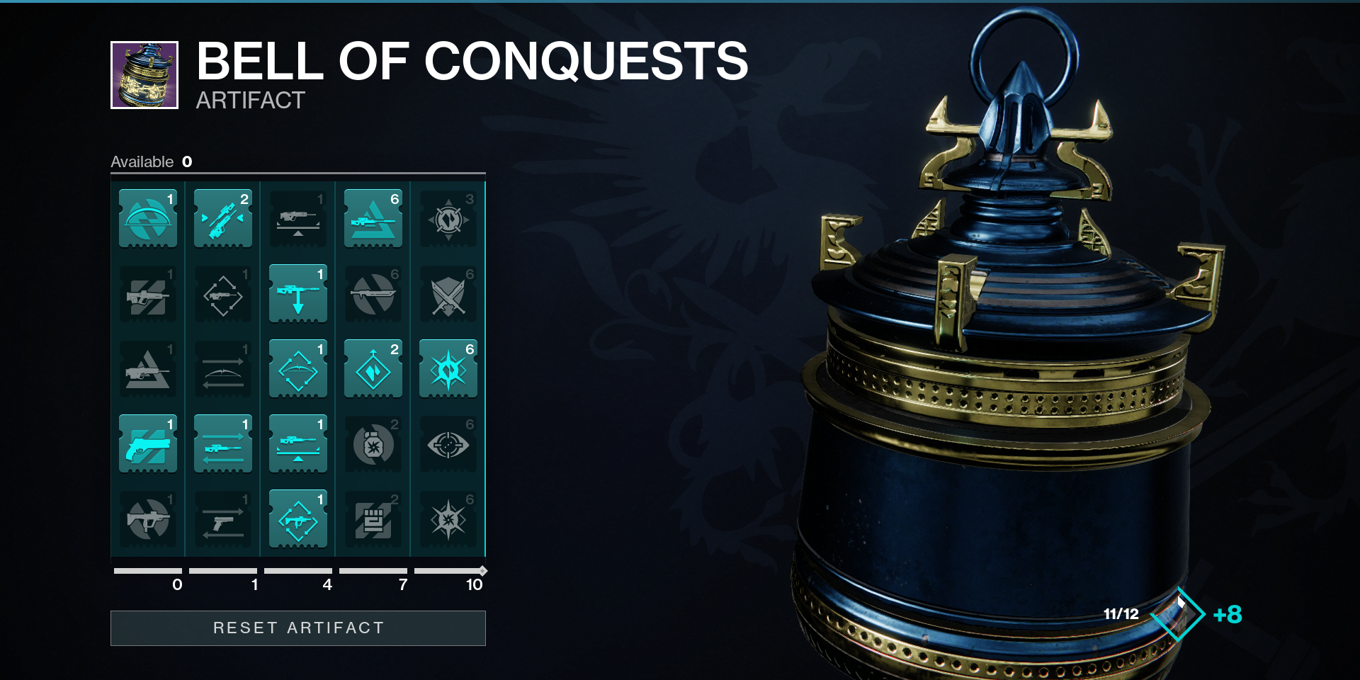 Destiny 2 Bell of Conquest Seasonal Artifact