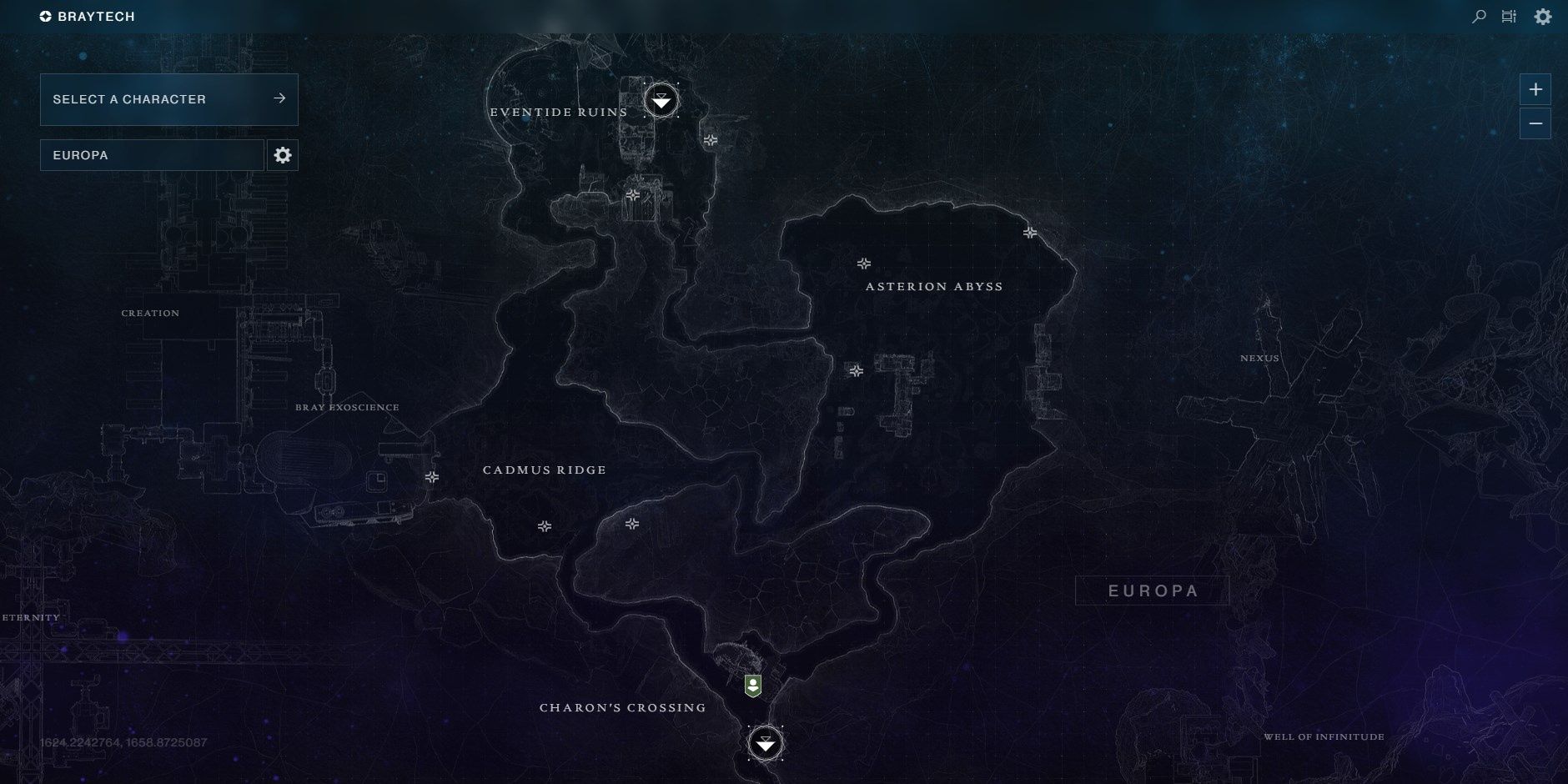 Destiny 2 Europa Map Braytech