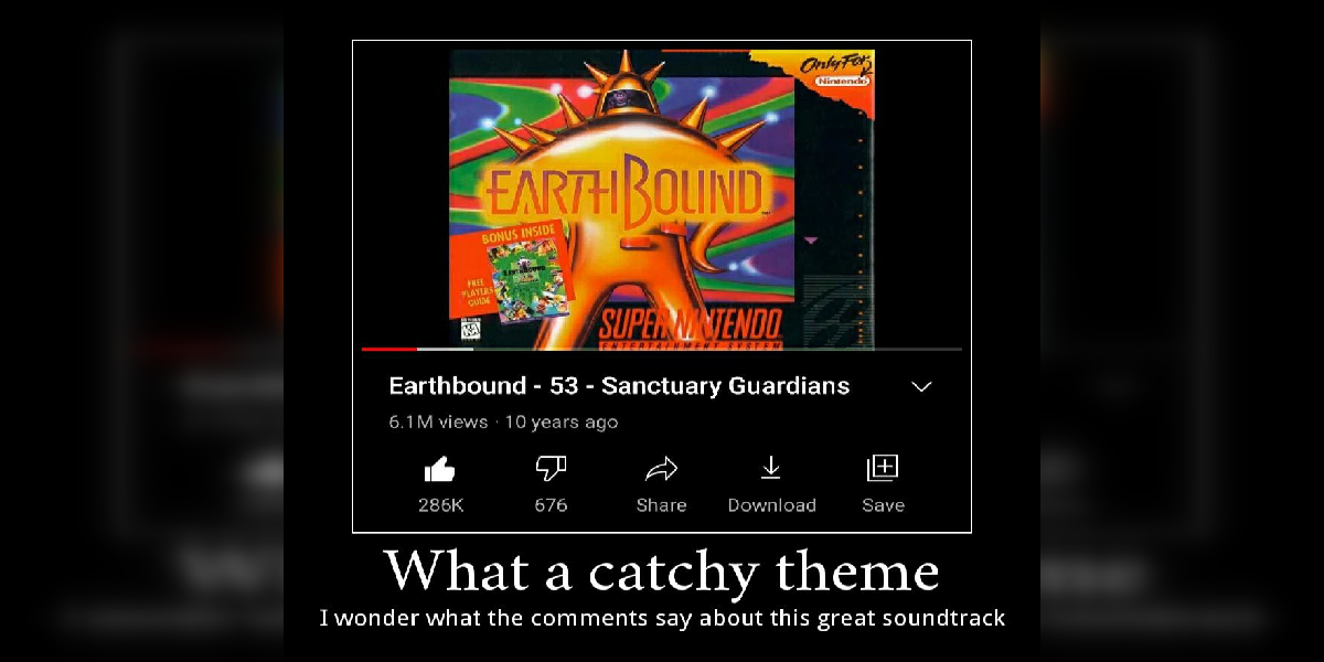 Earthbound Video Game Youtube Music Meme