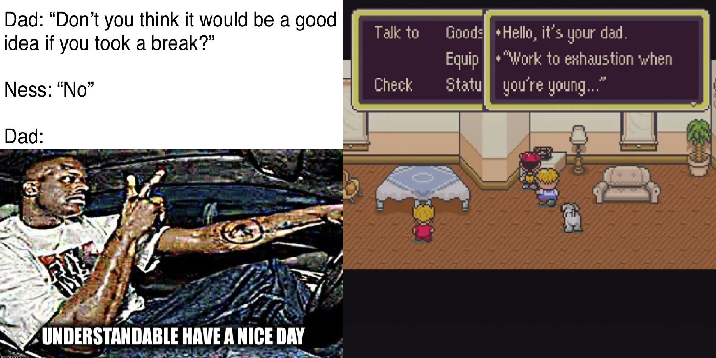 Ness Father Earthbound Meme Video Game