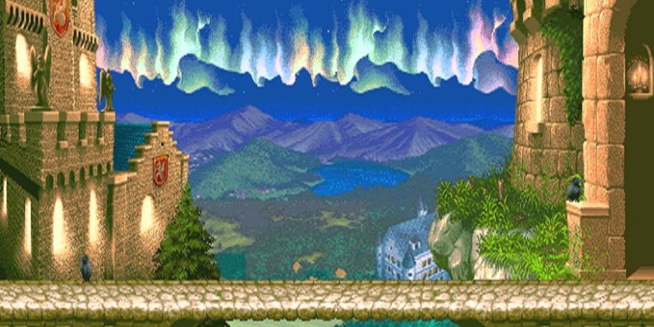 Street Fighter English Manor stage based on Castle Lichtenstein: The Fairy Tale Castle