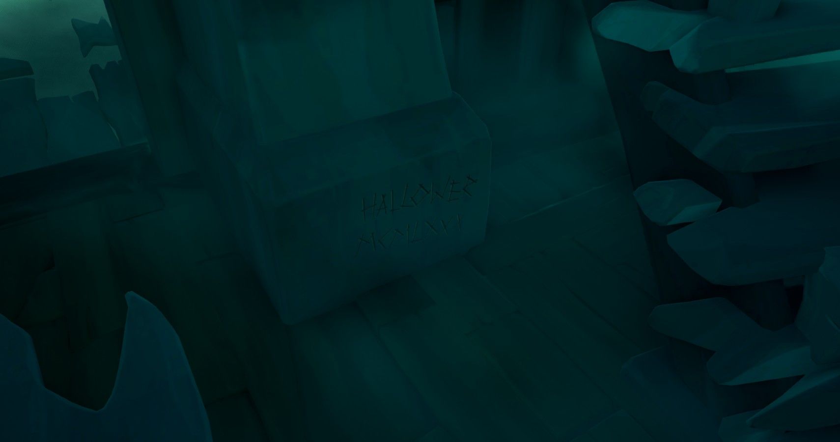 Etching on the Ferry in Sea of Thieves