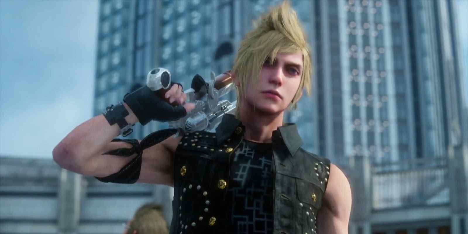 Close up of Prompto from FF15