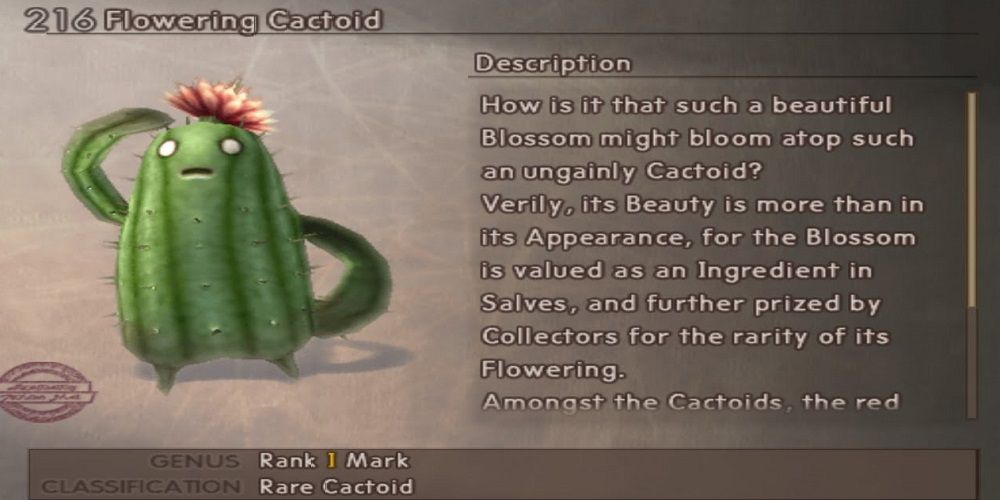 Final Fantasy 12 Flowering Cactoid Mark