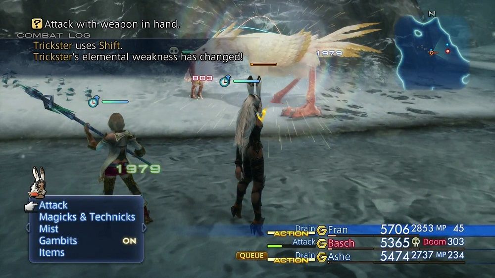 Final Fantasy 12 Trickster using Shift