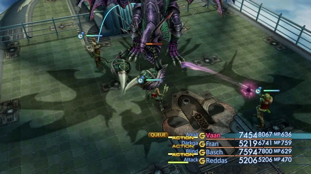 Final Fantasy 12 battling Deathgaze