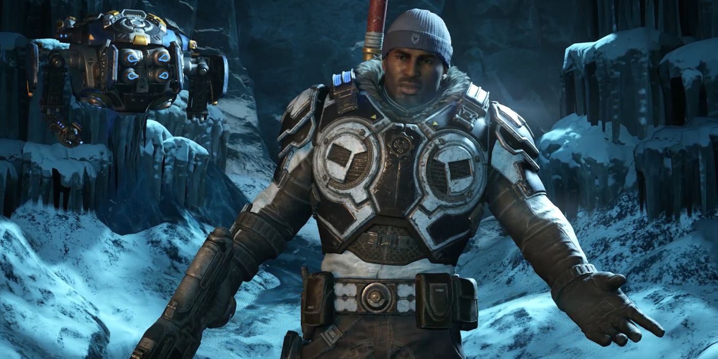 Gears 5 Screenshot Of Jack And Del During Act 2