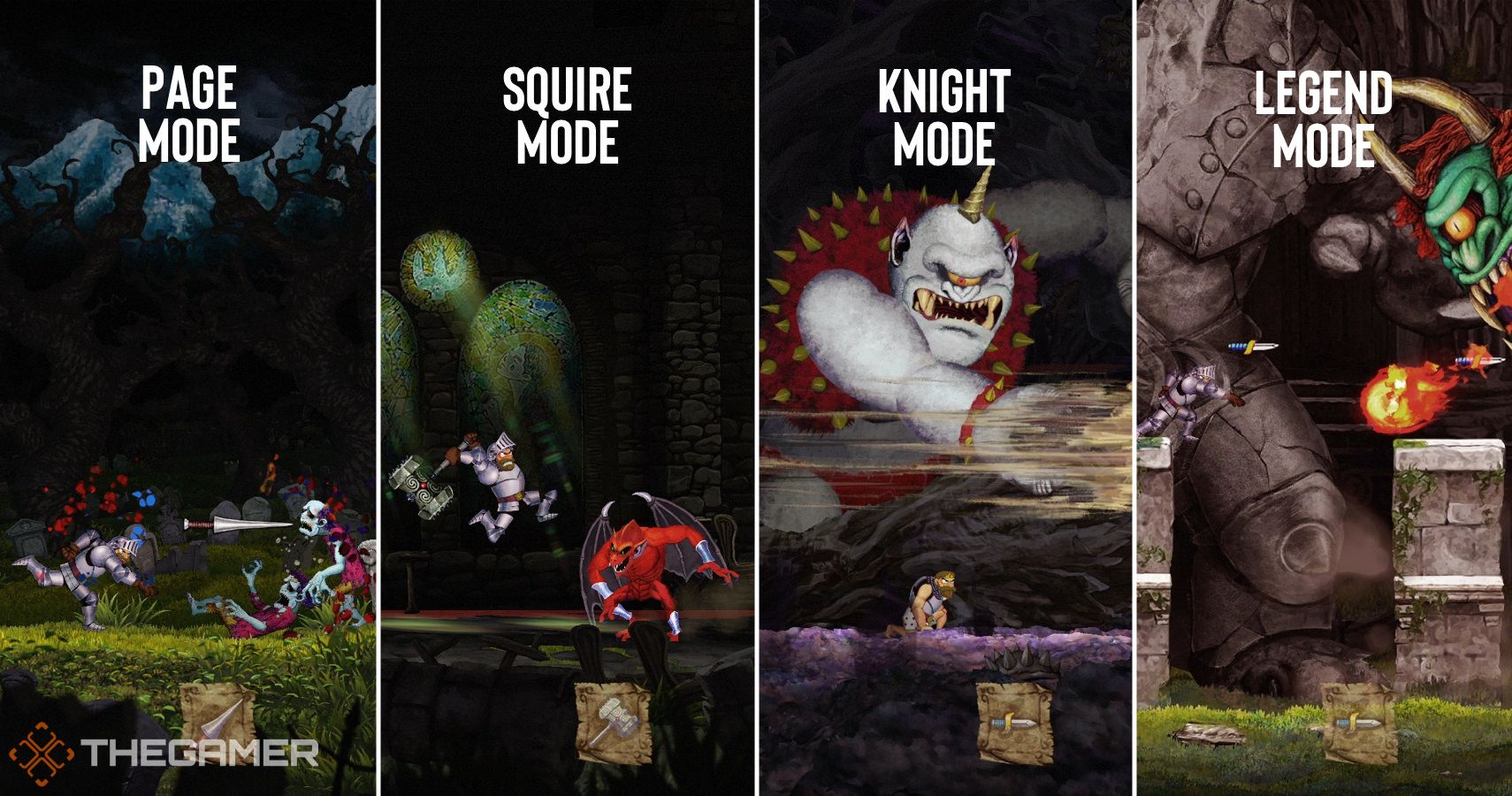 Ghosts 'n Goblins Resurrection - Four Difficulty Modes