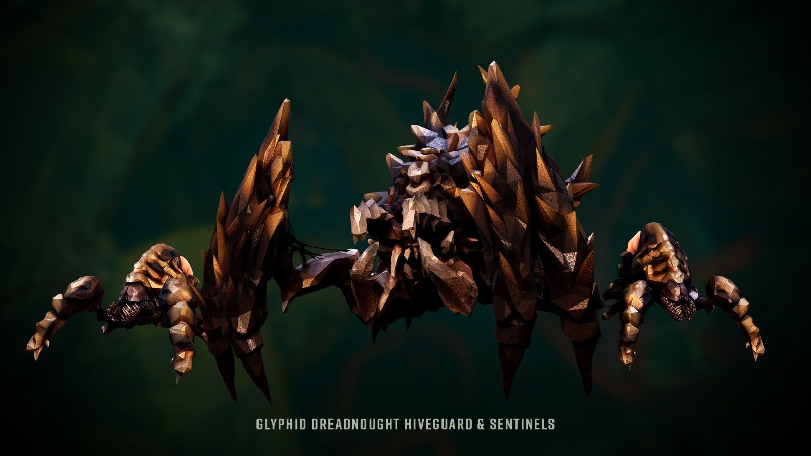 Glyphid Dreadnaught and Sentinels