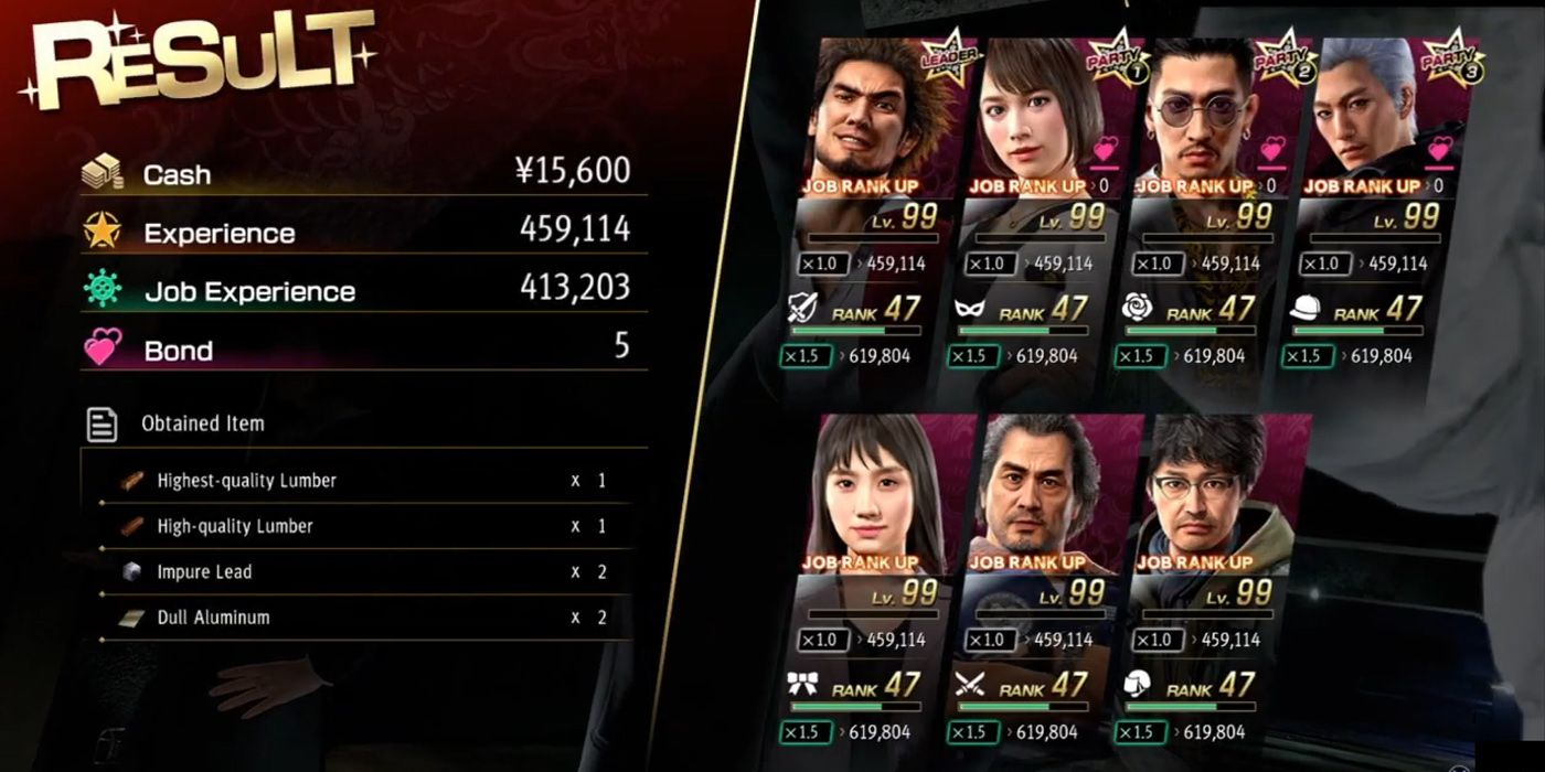 Yakuza Like A Dragon: An Example Of Some Insane Levels Of EXP