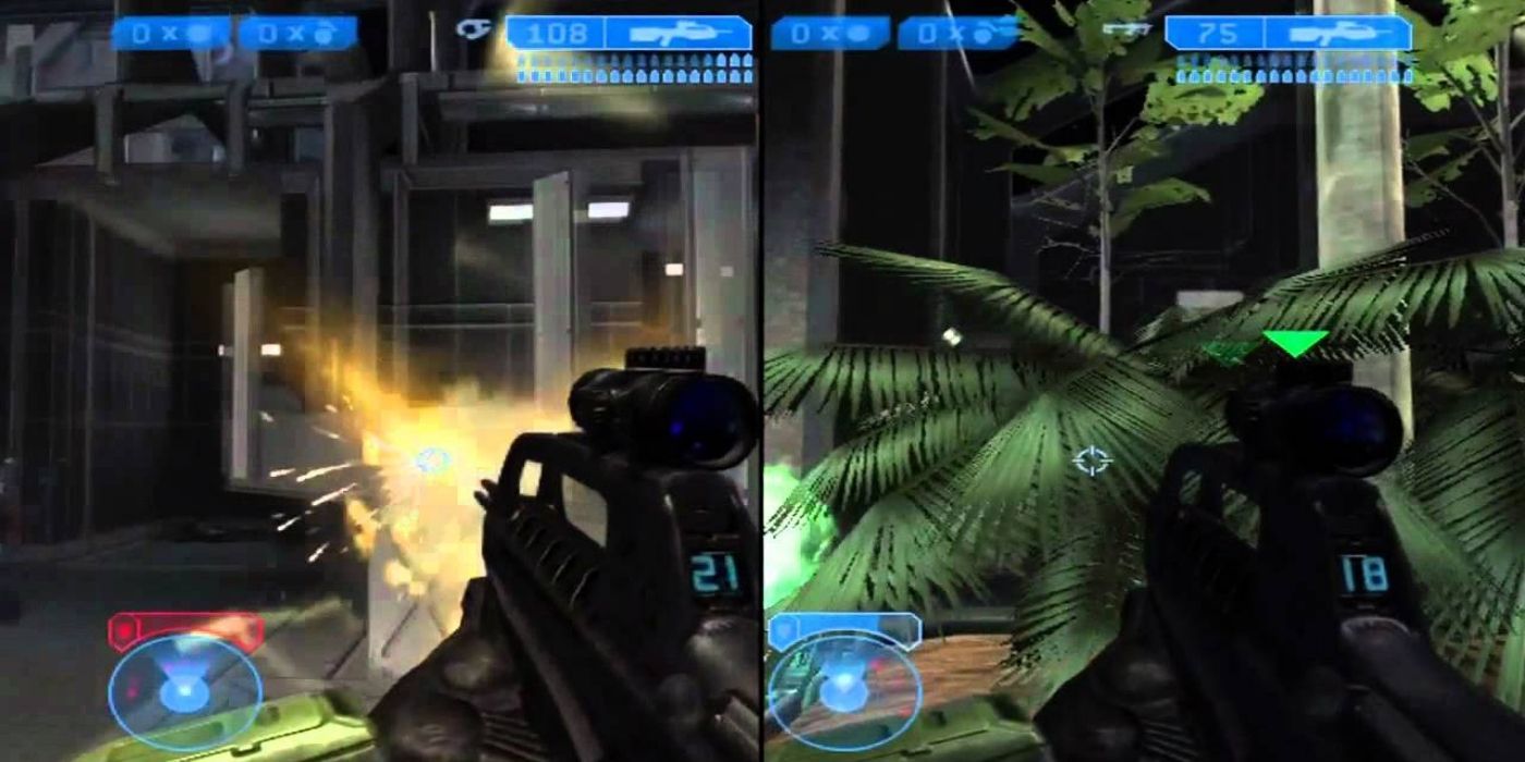 Halo Image of players playing campaign split screen