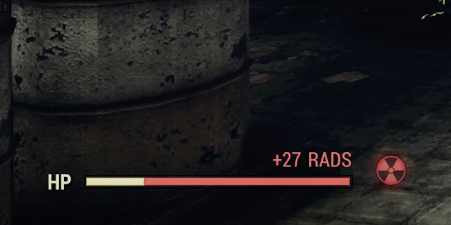 Health Bar And Radiation Effect Fallout 76