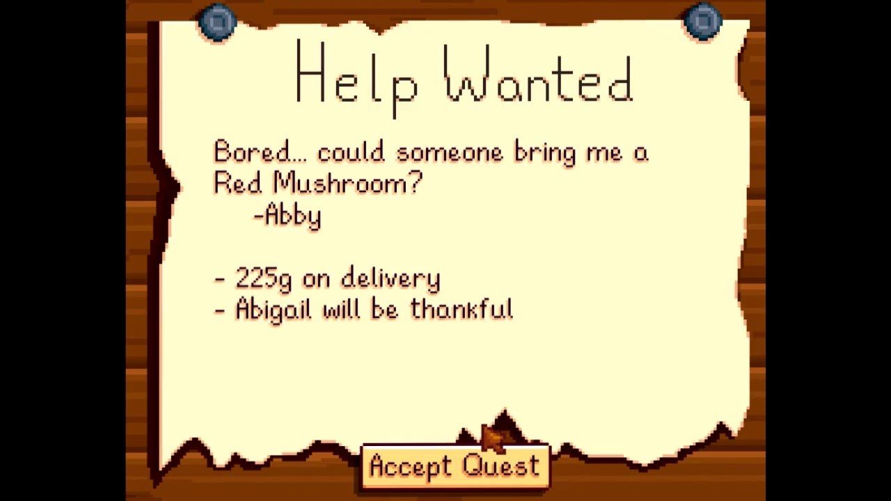 help wanted quest stardew valley