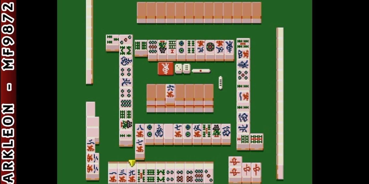 a mahjong board in play