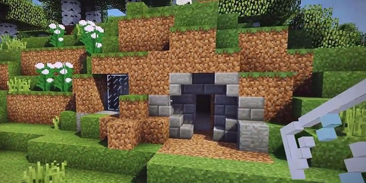 Minecraft cave house