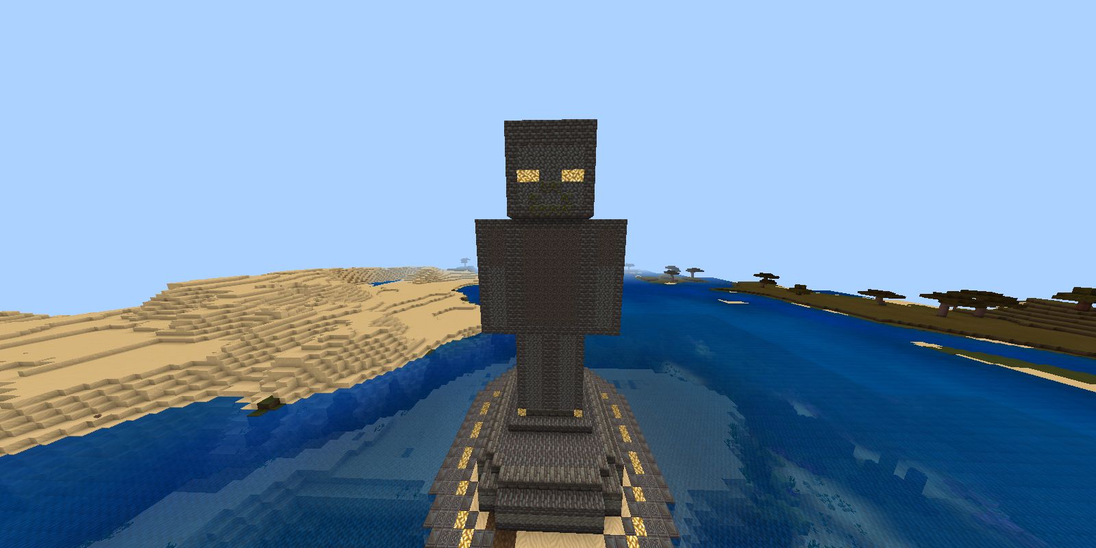 Minecraft Herobrine Statue