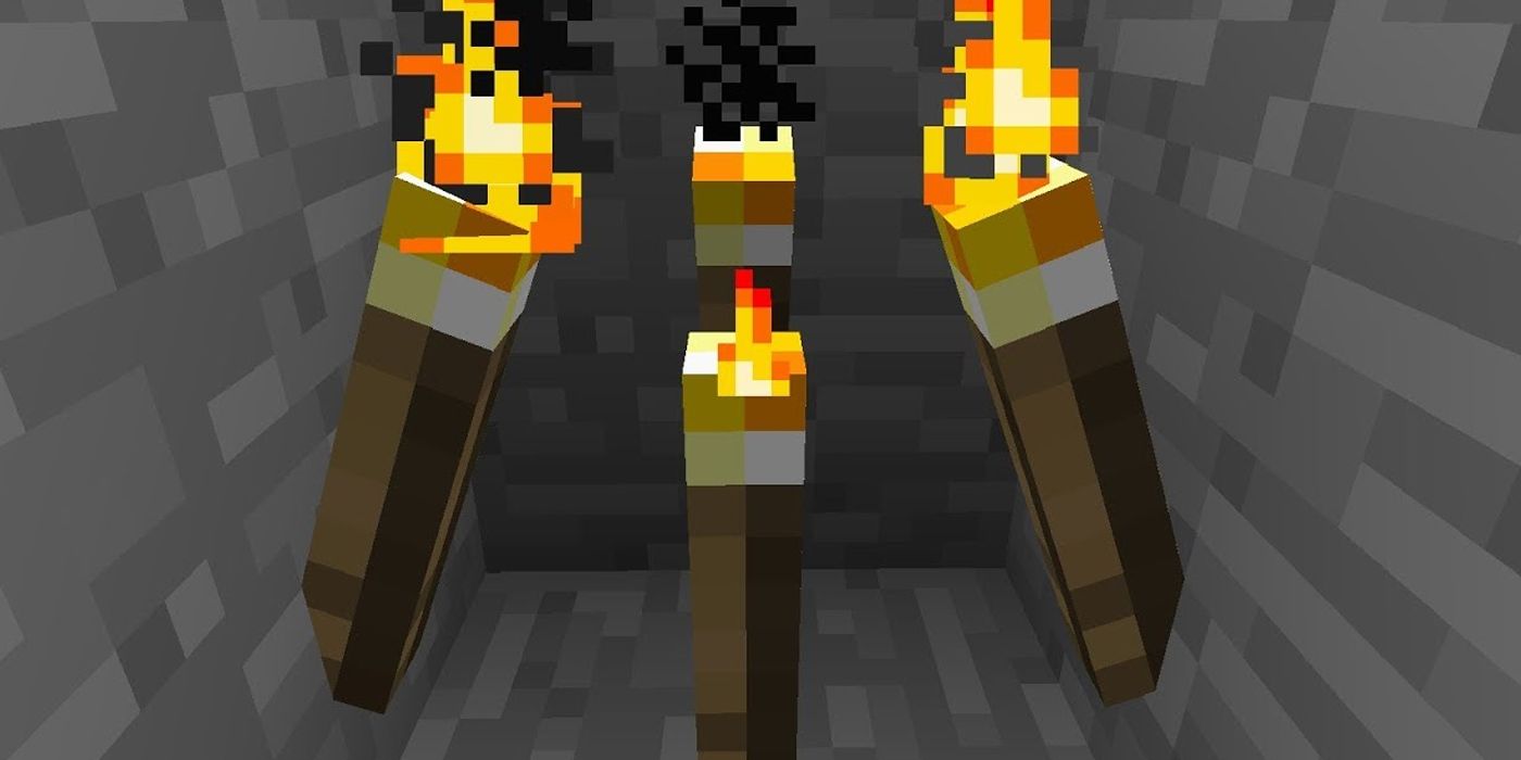 minecraft torches for caves