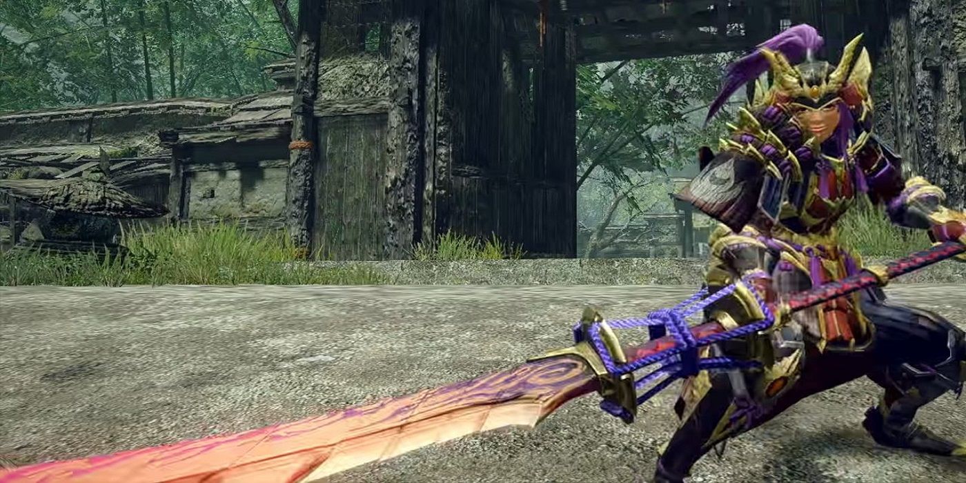 Monster Hunter Rise screenshot Long Sword gameplay