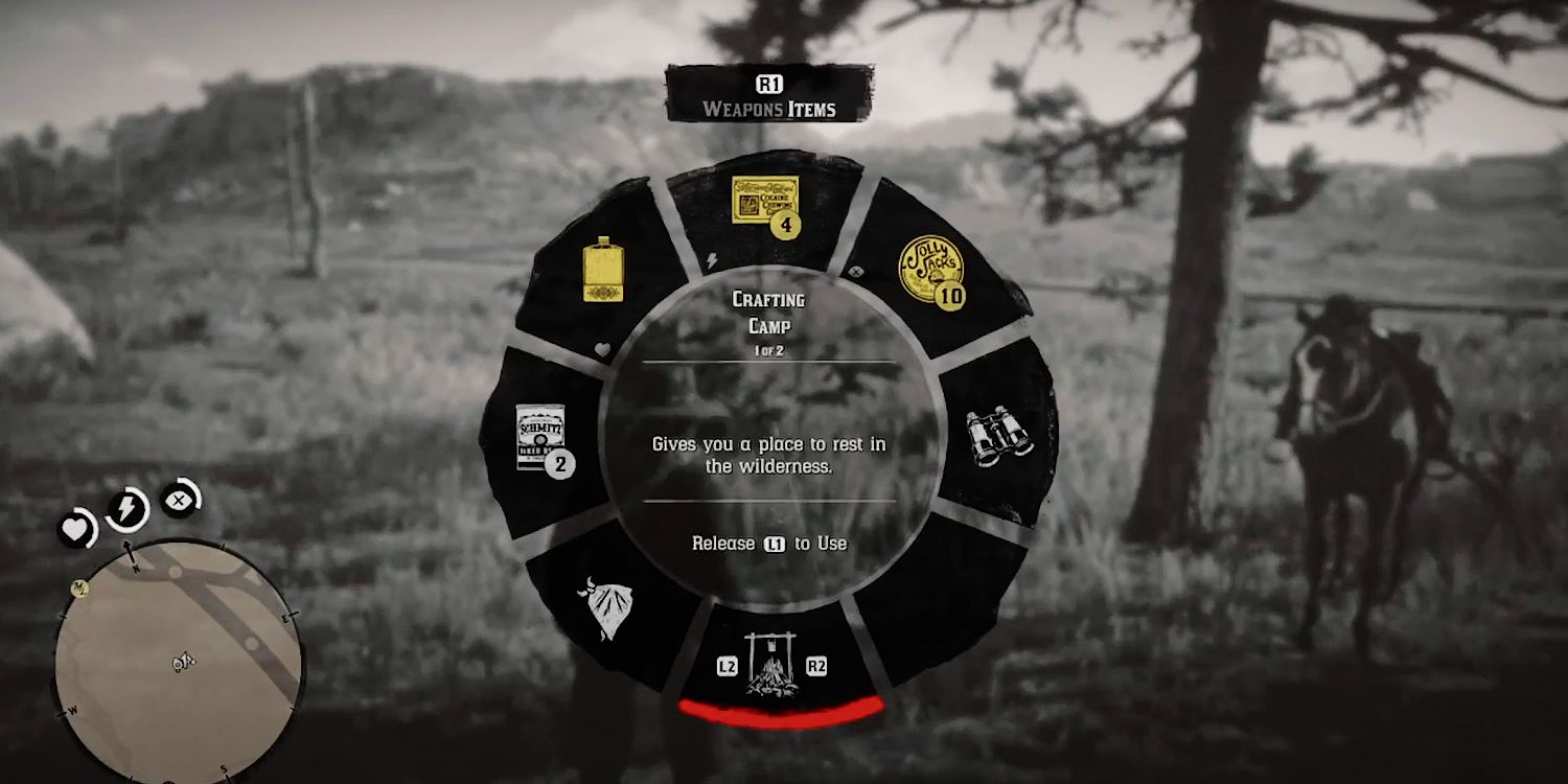 Red Dead Online Move Camp Wheel