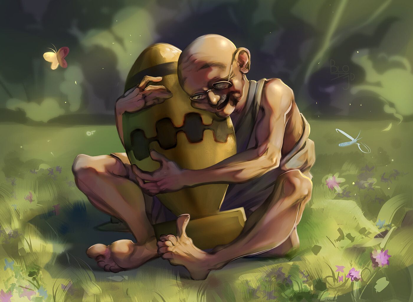 fan art of Civilization 6 Gandhi