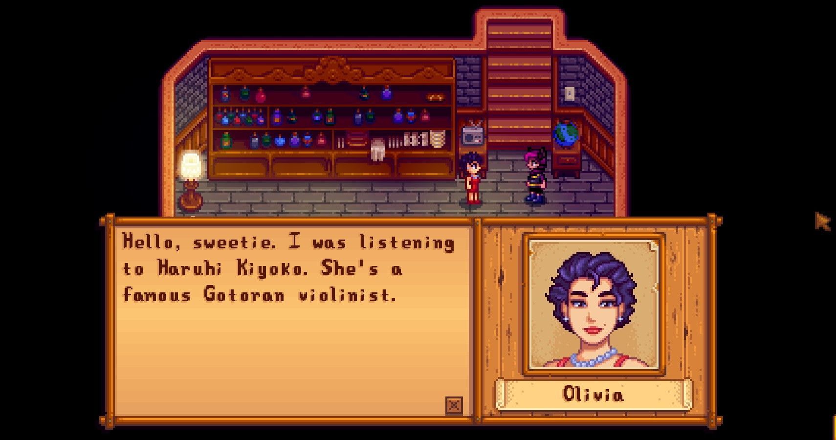 olivia from stardew valley expanded