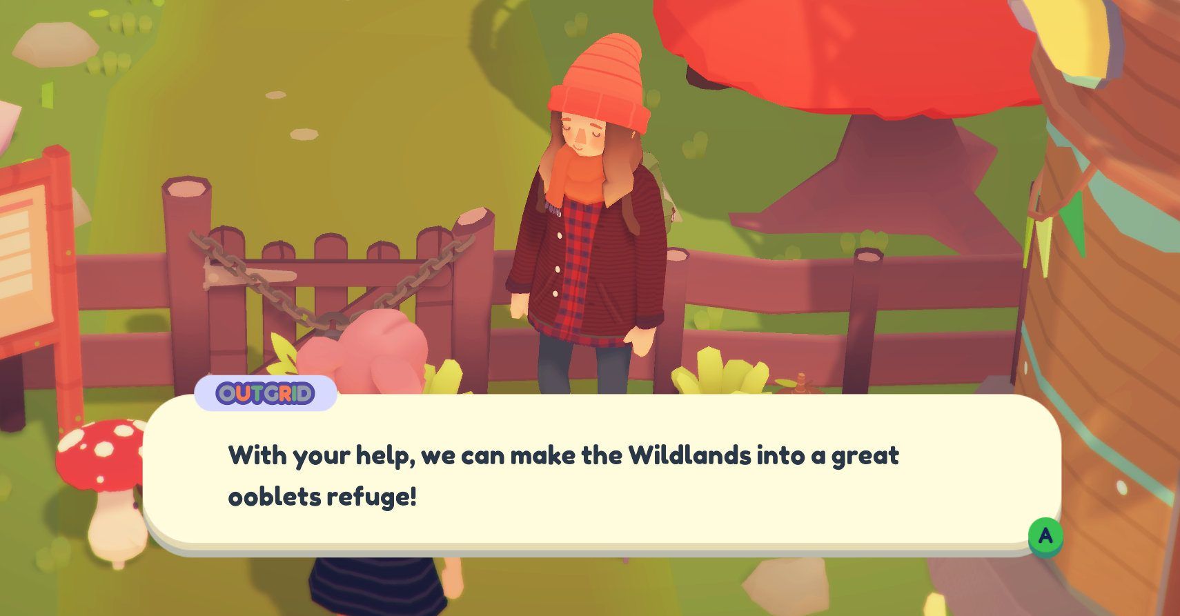Outgrid talking about wildlands being a refuge.