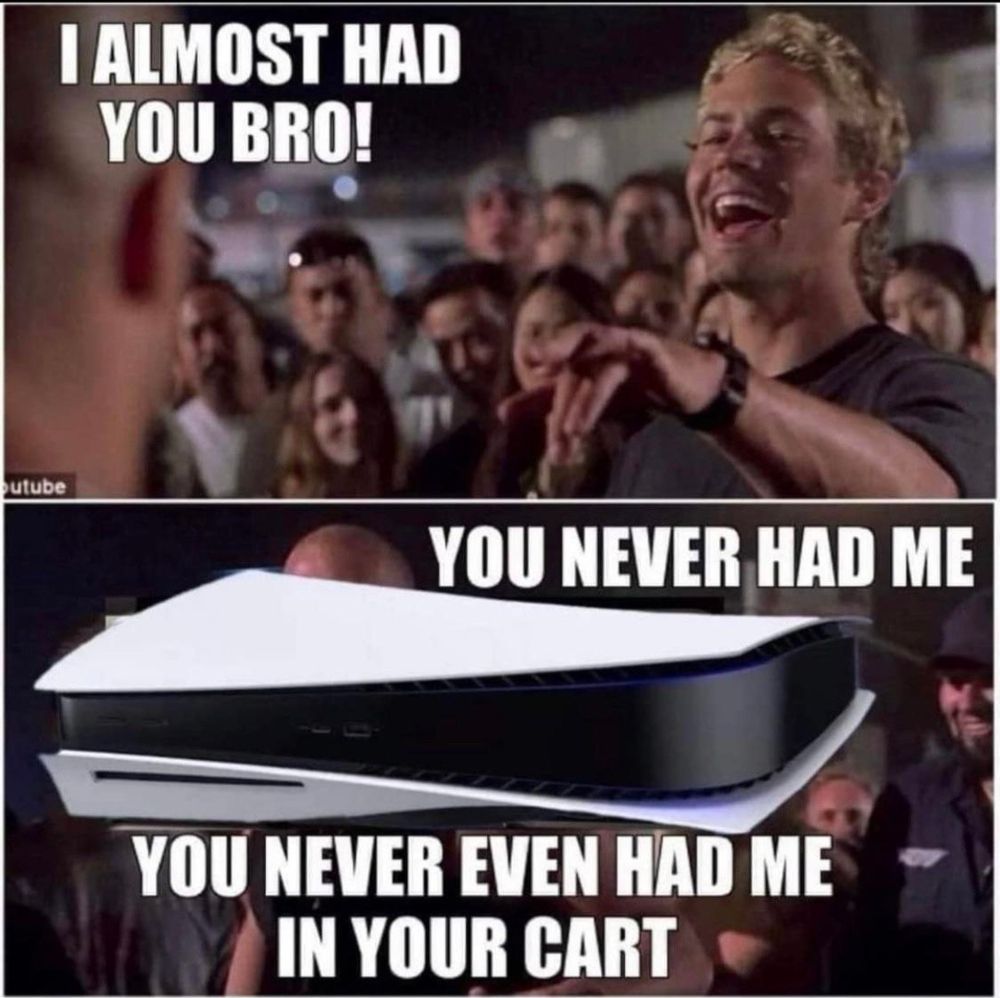 The Fast and Furious template in regard to PS5 availability