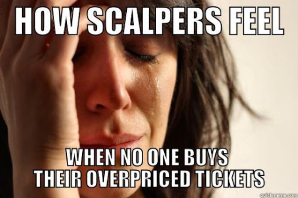 A meme about no one buying the PS5 from scalpers