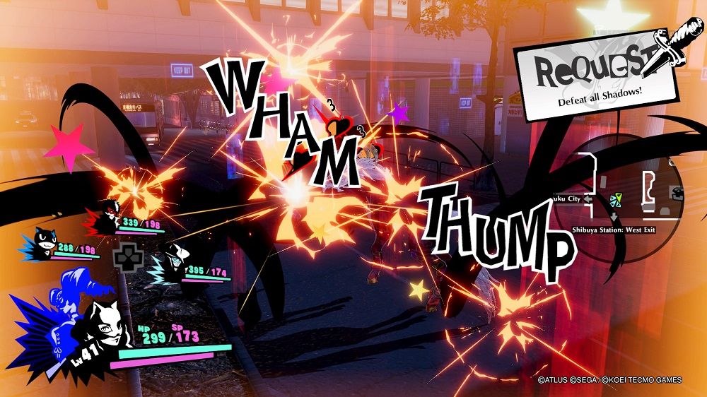 Persona 5 Strikers All-Out Attack in action