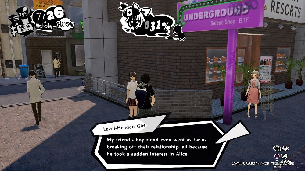 Persona 5 Strikers Level Headed Girl in Central Street