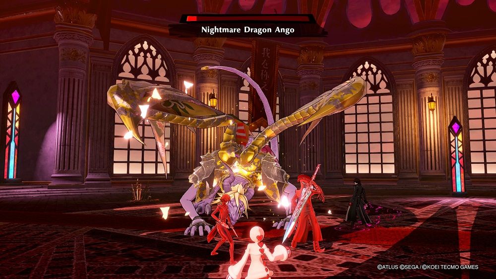 Persona 5 Strikers Nightmare Dragon Ango battle