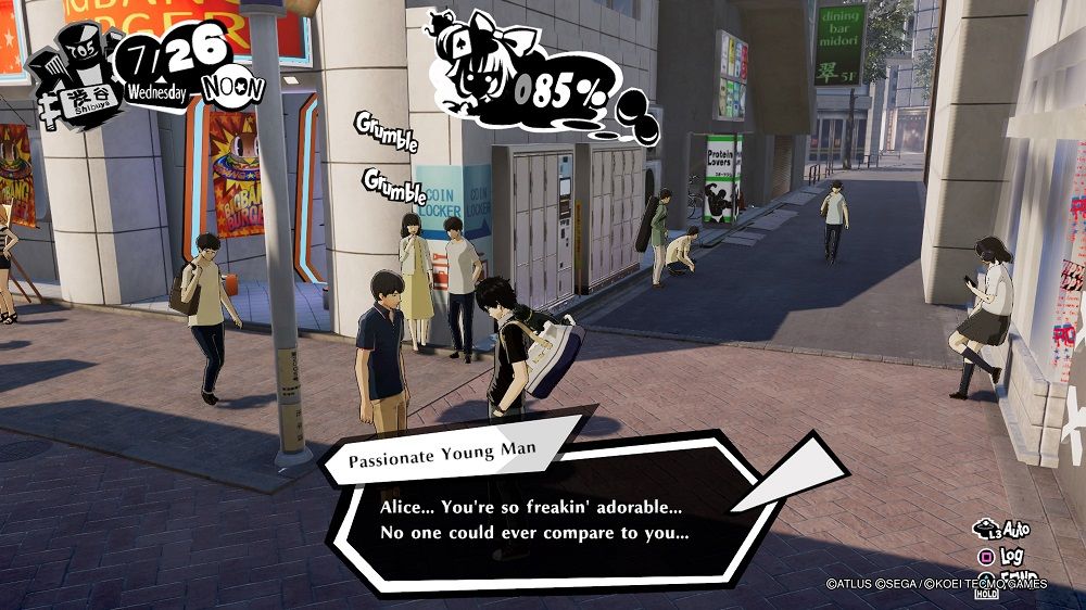 Persona 5 Strikers Passionate Young Man on Central Street