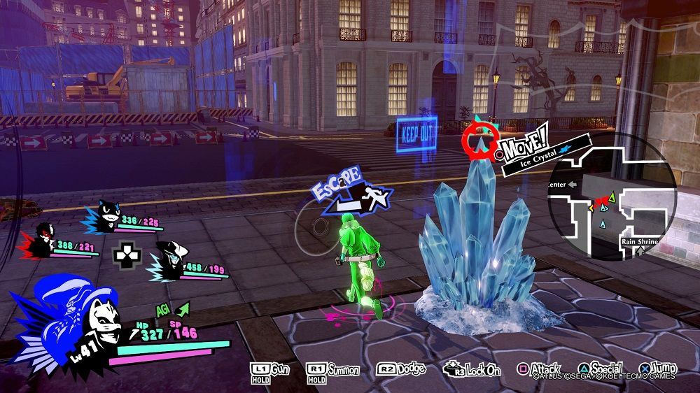 Persona 5 Strikers escaping from battle
