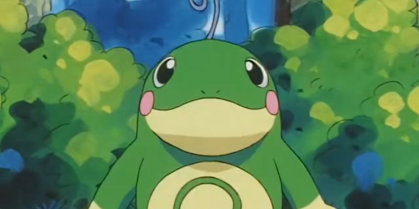 Politoed in the Forest in the Pokemon Anime