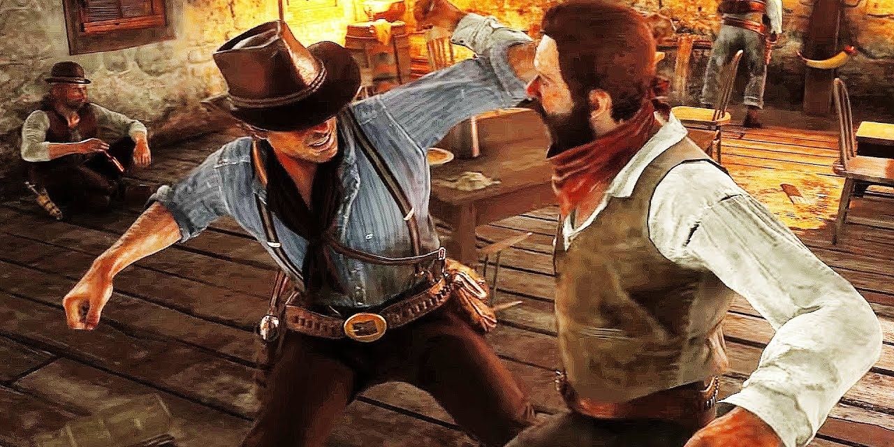 Red Dead Redemption 2 fist fighting